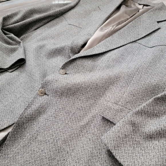 Vintage Bar WS Western Silk Wool Tweed Sport Coat Size 52L USA Made - Picture 15 of 16